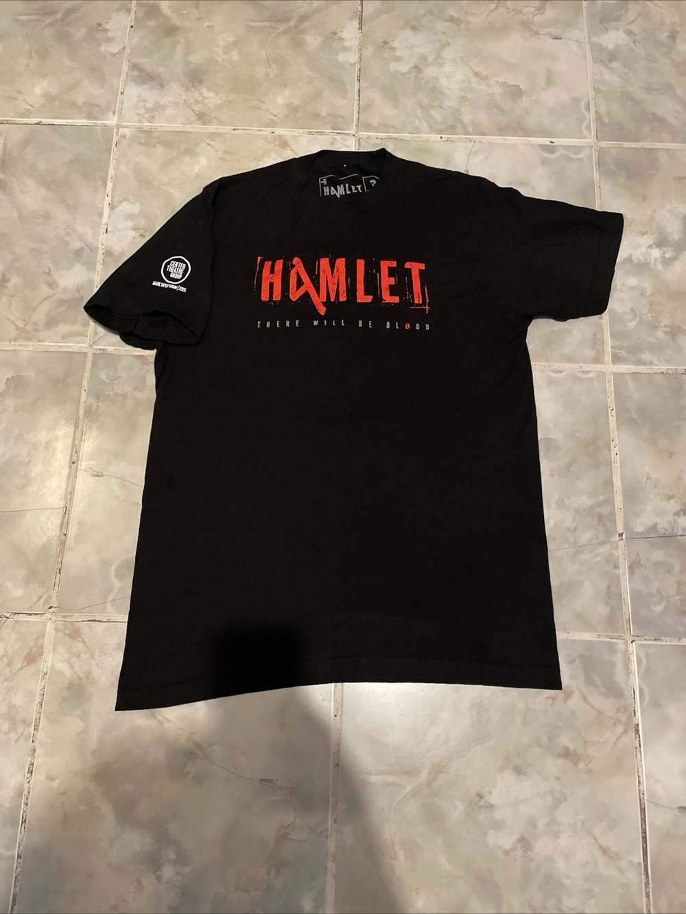 Hamlet Shakespeare Tragedy Play Center Theater Los Angeles T-Shirt SZ M
